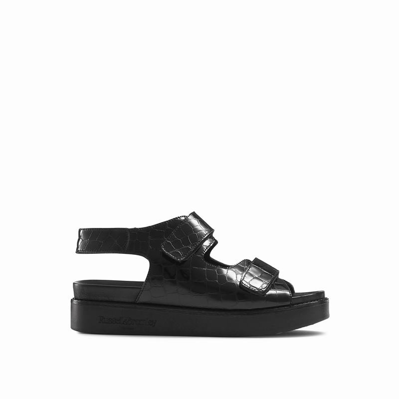 Russell & Bromley Nice Sports Strap Sandals Women's Black [JAL1036DW]